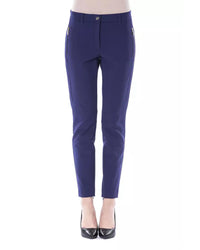 Thumbnail for Slim Fit Pants with Front Zip Pockets and Personalized Button 44 IT Women