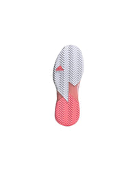 Thumbnail for Adidas Speed-boosting Hard Court Shoes with Adituff Toe in White Blue Rush Acid Red - 10 US