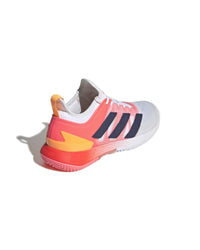 Thumbnail for Adidas Speed-boosting Hard Court Shoes with Adituff Toe in White Blue Rush Acid Red - 10 US