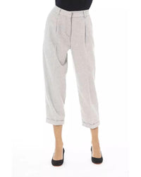 Thumbnail for Alpha Studio Women's Gray Wool Jeans & Pant - W44 US