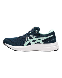 Thumbnail for ASICS Engineered Mesh Cushioned Running Shoes with Synthetic Overlays in French Blue - 7 US