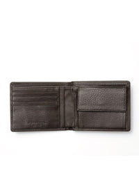 Thumbnail for Manhattan Horizontal Wallet with Coin Purse - Dark Brown One Size Men