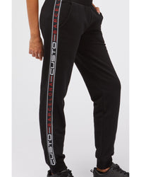Thumbnail for Logo Side Band Sweatpants with Cuffed Bottom L Women