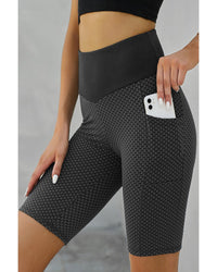 Thumbnail for Azura Exchange Ruched Butt Lifting Yoga Shorts with Side Pockets - M