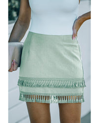 Thumbnail for Azura Exchange Tassel Zip-up High Waist Mini Skirt - XL
