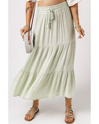 Thumbnail for Azura Exchange High Waist Tiered Long Skirt - M
