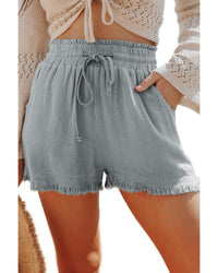 Thumbnail for Azura Exchange Frayed Edge Drawstring Pocket Shorts - XL