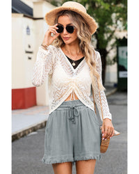Thumbnail for Azura Exchange Frayed Edge Drawstring Pocket Shorts - XL
