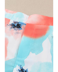 Thumbnail for Azura Exchange Water Marbling Print Lace Trim Shorts - 12 US