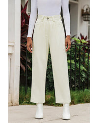 Thumbnail for Azura Exchange Corduroy High Waist Straight Leg Pants - 4 US