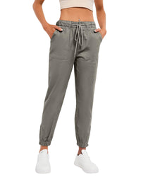 Thumbnail for Azura Exchange Pocketed Twill Jogger Pants - S