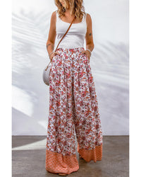 Thumbnail for Azura Exchange Printed High Waist Wide Leg Pants - M