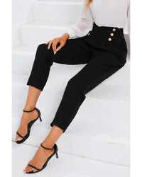 Thumbnail for Azura Exchange Pleated Double Breasted Cropped Pants - 12 US