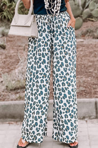 Thumbnail for Azura Exchange Leopard Print Wide Leg Pants - L