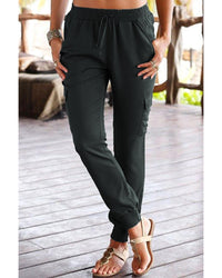 Thumbnail for Azura Exchange Slim Fit Drawstring High Waist Joggers - S