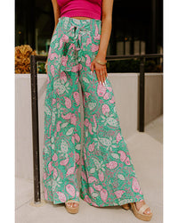 Thumbnail for Azura Exchange Flowy Paisley Print Wide Leg Pants - M