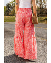 Thumbnail for Azura Exchange Floral Print Wide Leg Pants - S