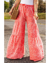 Thumbnail for Azura Exchange Floral Print Wide Leg Pants - S