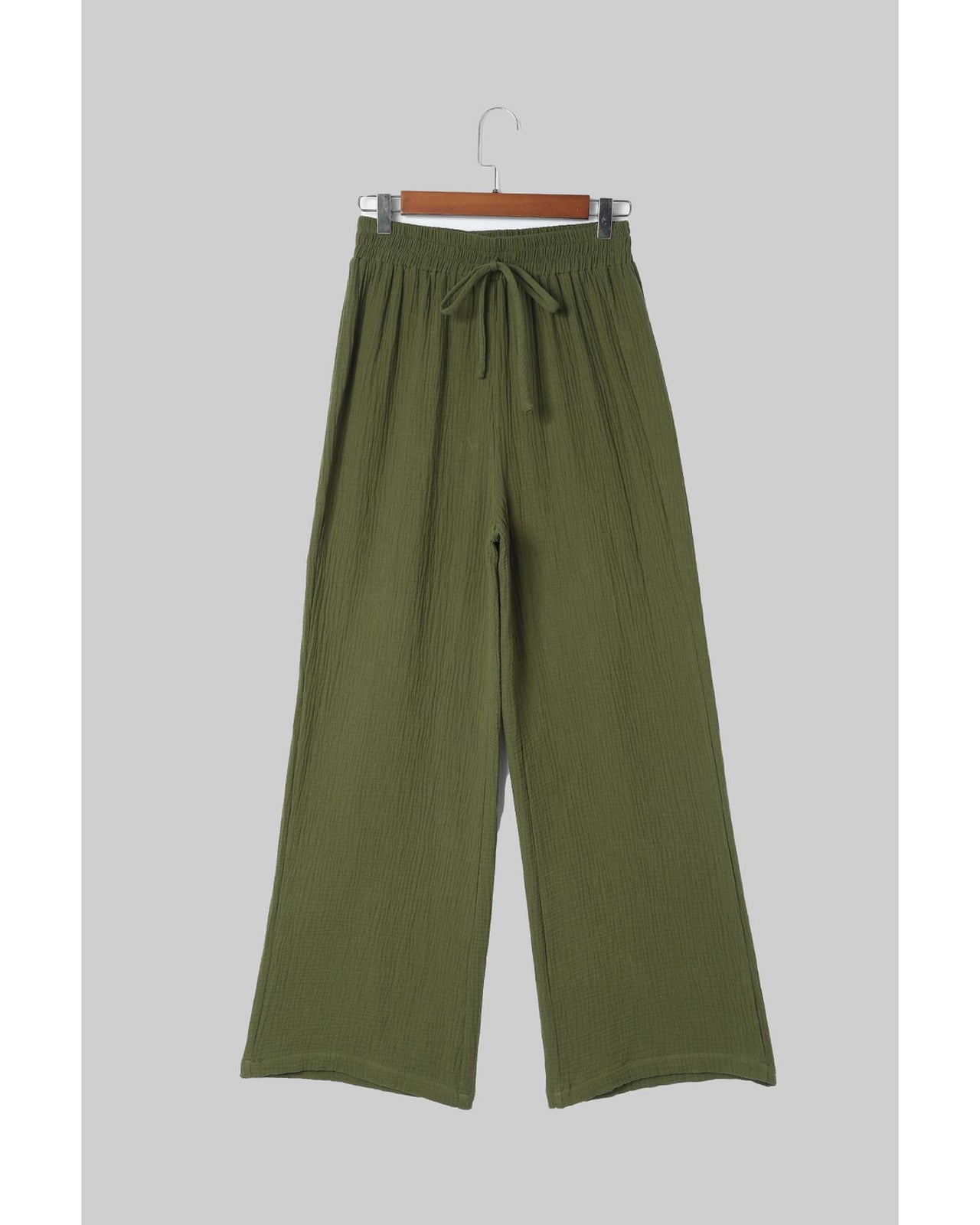 Azura Exchange Textured Wide Leg Pants - L