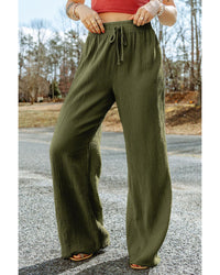 Thumbnail for Azura Exchange Textured Wide Leg Pants - S