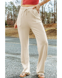Thumbnail for Azura Exchange Knit Pants with Drawstring Waist and Pockets - S