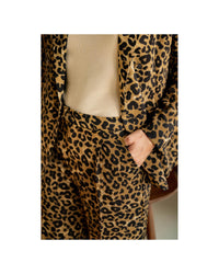 Thumbnail for Azura Exchange Leopard Print Wide Leg Pants - M