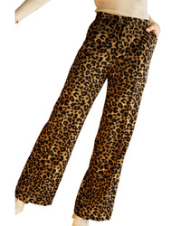 Thumbnail for Azura Exchange Leopard Print Wide Leg Pants - M