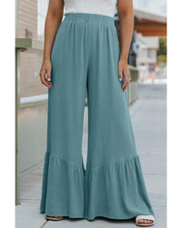 Thumbnail for Azura Exchange High Waist Ruffled Wide-Leg Pants - XL