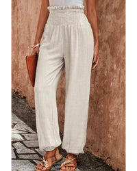 Thumbnail for Azura Exchange Smocked High Waist Lounge Jogger Pants - L