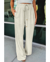 Thumbnail for Azura Exchange Striped Linen Drawstring Pants - L