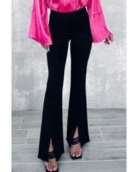 Thumbnail for Azura Exchange Flare Bottom Pants with Split Front - 12 US