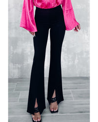 Thumbnail for Azura Exchange Flare Bottom Pants with Split Front - 6 US