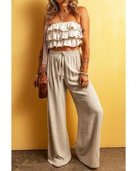 Thumbnail for Azura Exchange High Waist Wide Leg Casual Pants - XL