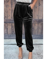 Thumbnail for Azura Exchange Luxurious Velvet Jogger Pants - M