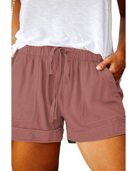 Thumbnail for Azura Exchange Elastic Waist Drawstring Pocket Shorts - 1X