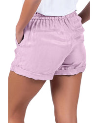 Thumbnail for Azura Exchange Cuffed Leg Opening Paper-bag Waist Shorts - XL