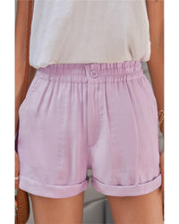 Thumbnail for Azura Exchange Cuffed Leg Opening Paper-bag Waist Shorts - XL