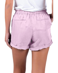 Thumbnail for Azura Exchange Cuffed Leg Opening Paper-bag Waist Shorts - XL