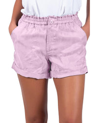 Thumbnail for Azura Exchange Cuffed Leg Opening Paper-bag Waist Shorts - XL