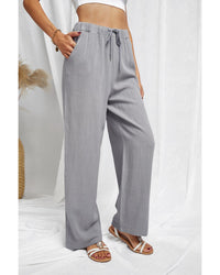 Thumbnail for Azura Exchange Drawstring Wide Leg Pants - M