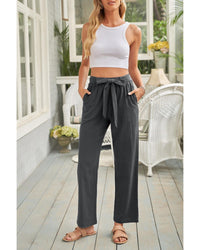 Thumbnail for Azura Exchange Wide Leg Pants with Elastic Waist and Drawstring - M