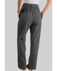 Thumbnail for Azura Exchange Wide Leg Pants with Elastic Waist and Drawstring - M