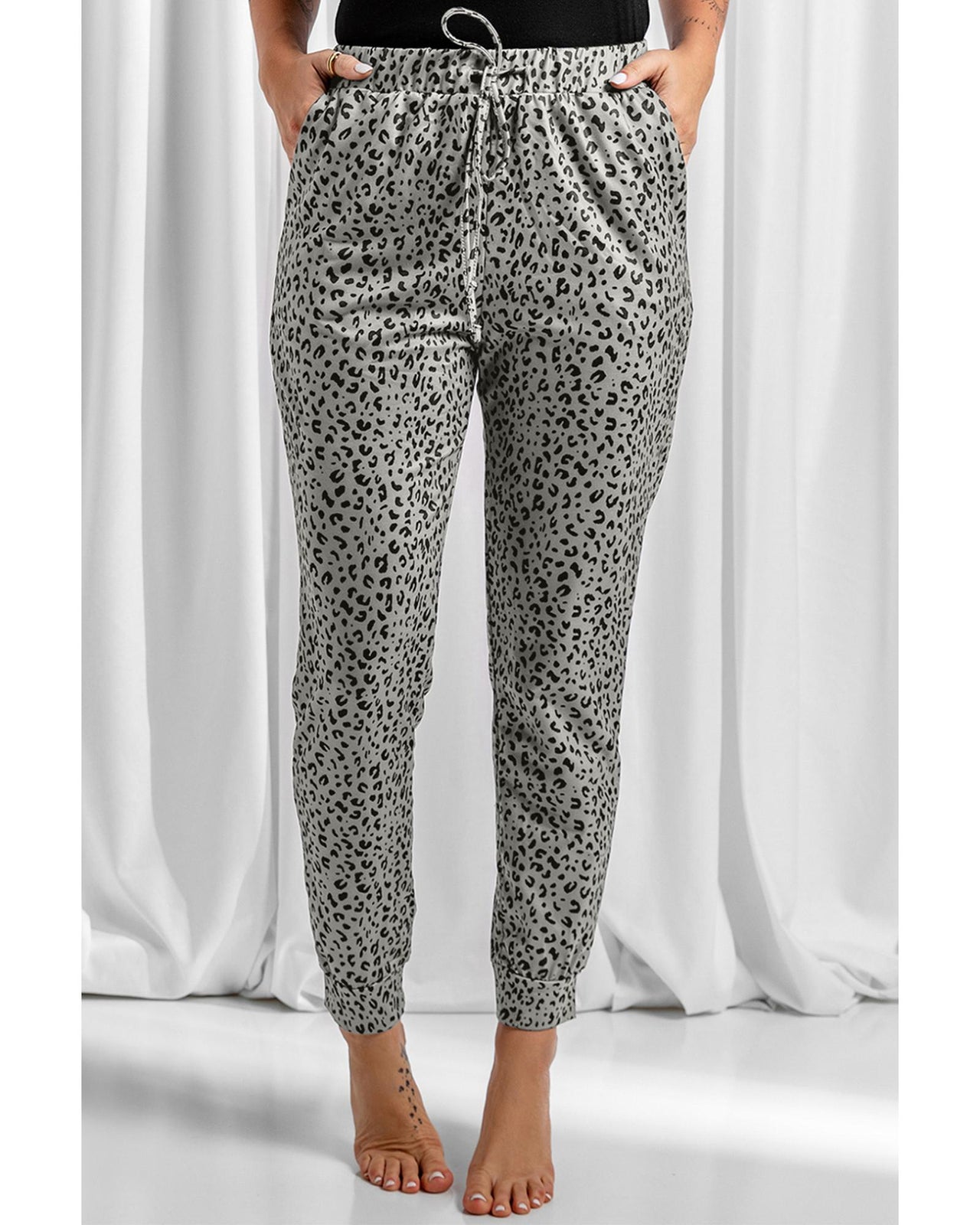 Azura Exchange Breezy Leopard Joggers - S