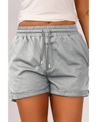 Thumbnail for Azura Exchange Tie Waist Cuffed Lounge Shorts - S