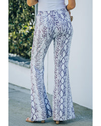 Thumbnail for Azura Exchange Snakeskin Print Wide Leg Pants - L