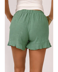 Thumbnail for Azura Exchange High Waist Ruffle Shorts with Pockets - XL
