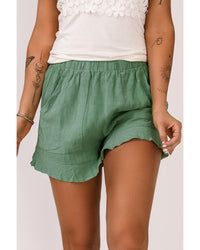 Thumbnail for Azura Exchange High Waist Ruffle Shorts with Pockets - XL