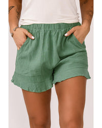 Thumbnail for Azura Exchange High Waist Ruffle Shorts with Pockets - XL