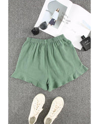Thumbnail for Azura Exchange High Waist Ruffle Shorts with Pockets - XL