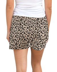 Thumbnail for Azura Exchange Leopard Print Drawstring Waist Shorts - XL